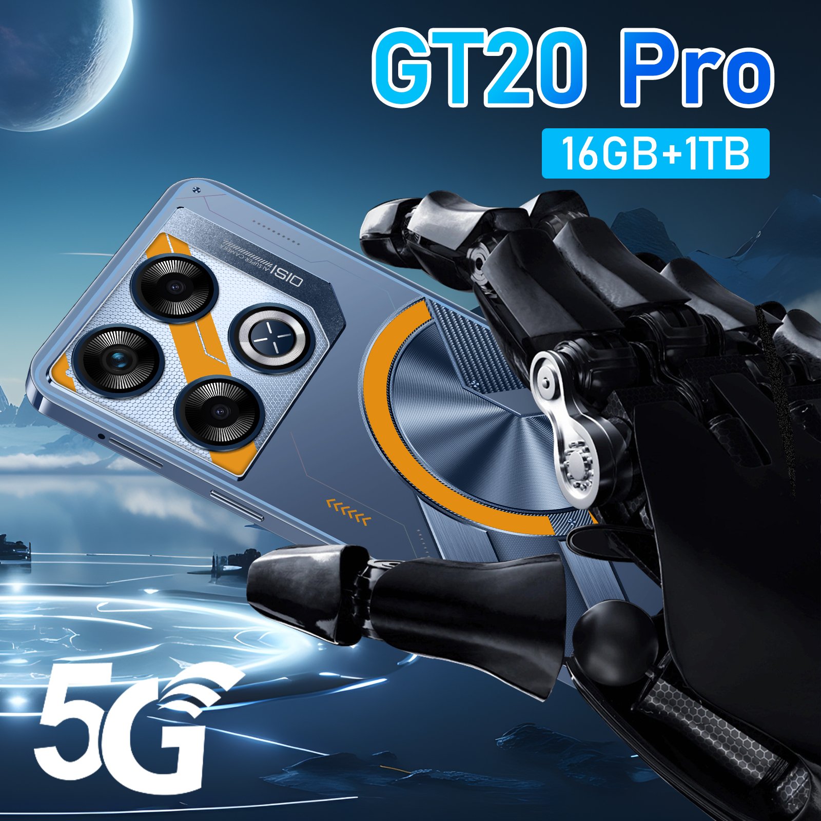 2024 Unlock 5G android smartphones GT 20 pro smart SPARK 10Pro dual core telefone celular oem smartphones LTE 4g smartphone